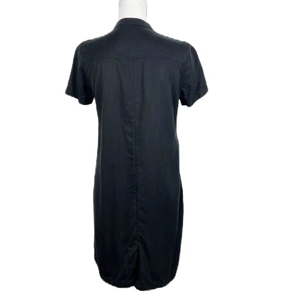 Control Sector Dress Women Small Black High Neck Button Up Shirt Streetwear - Picture 4 of 12